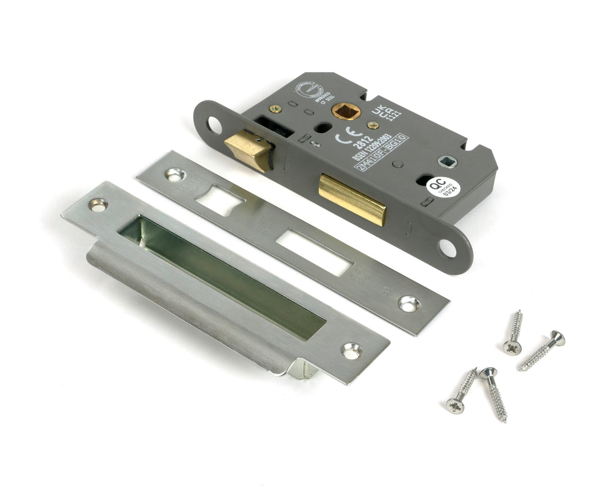 From The Anvil - SSS 2½" Heavy Duty Bathroom Mortice Lock | Sku. 91091 | Trade Door Handles.