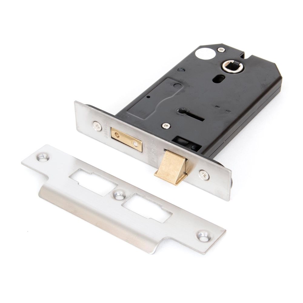 From The Anvil - SS 5" Horizontal 3 Lever Sash Lock | Sku. 91112 | Trade Door Handles.