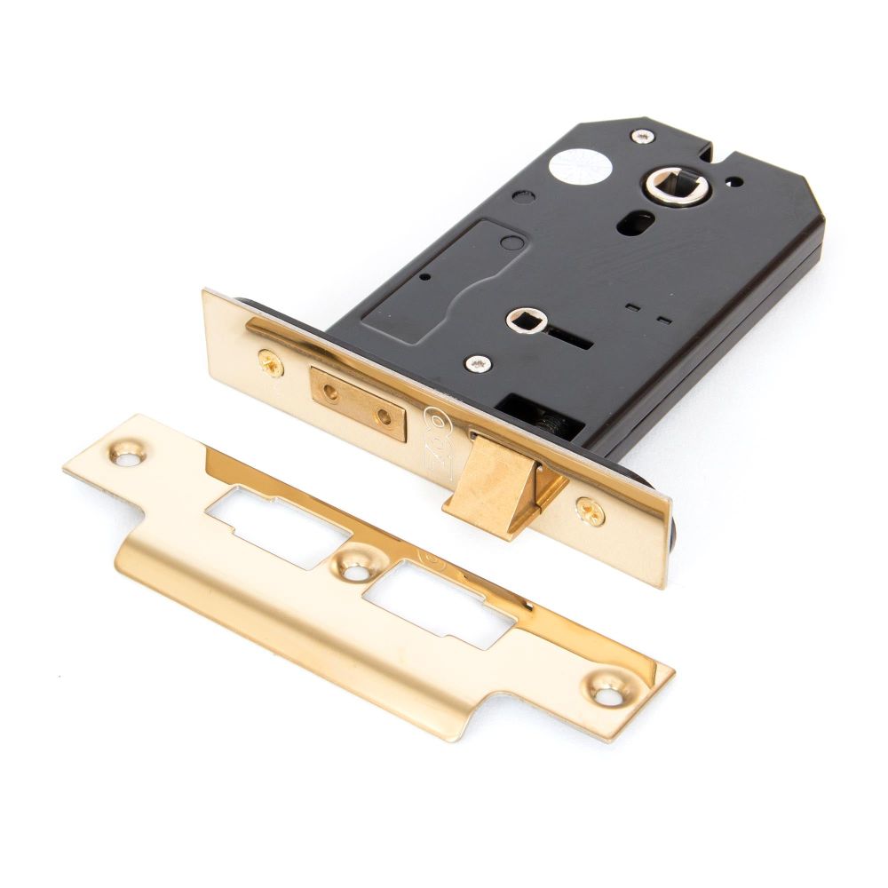From The Anvil - PVD 5" Horizontal Bathroom Lock | Sku. 91114 | Trade Door Handles.