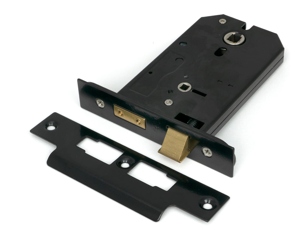 From The Anvil - Black 5" Horizontal Bathroom Lock | Sku. 91117 | Trade Door Handles.
