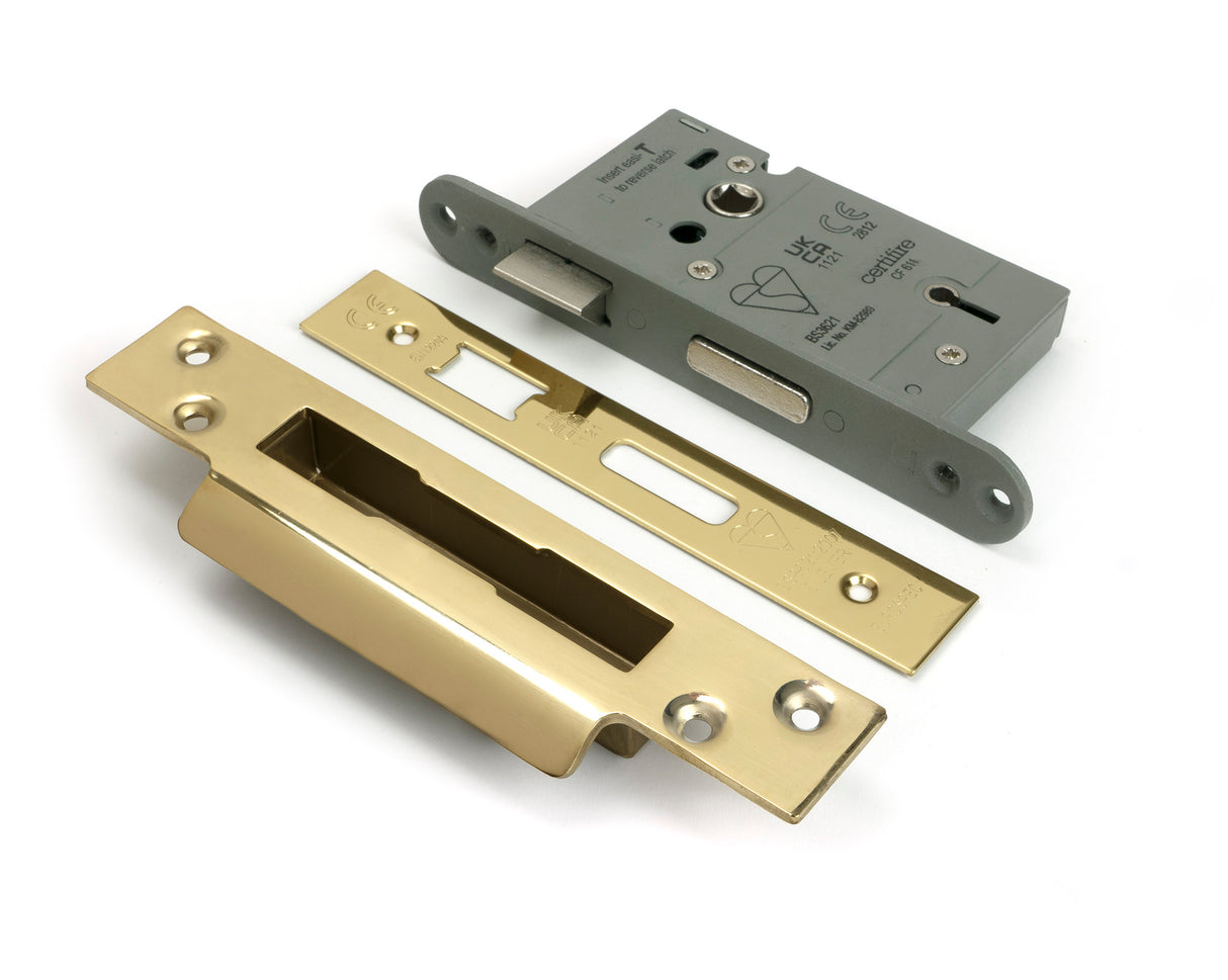 From The Anvil - PVD 2½" 5 Lever BS Sash Lock | Sku. 91120 | Trade Door Handles.