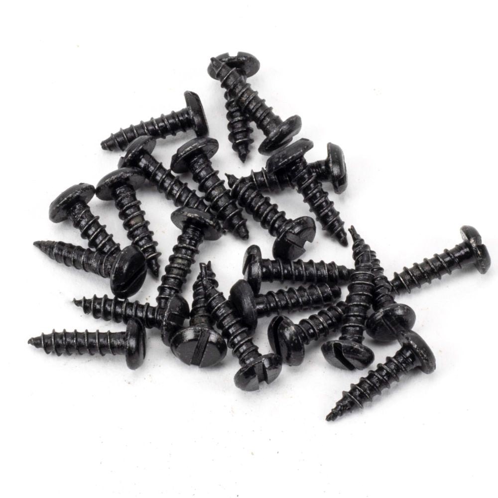 From The Anvil - Black 6xÃÆ€™Ãƒ€ ‚¬„¢ÃƒÆ’¢‚¬Å¡¬Ãƒ€¦¡ÃƒÆ’Æ€™€š¬Ã…¡ÃƒÆ’‚¬Å¡½" Round Head Screws (25) | Sku. 91156 | Trade Door Handles.