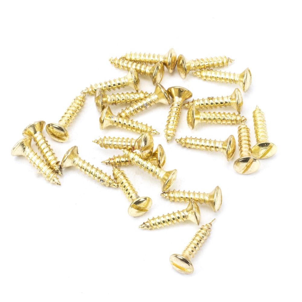 From The Anvil - Polished Brass SS 8xÃÆ€™Ãƒ€ ‚¬„¢ÃƒÆ’¢‚¬Å¡¬Ãƒ€¦¡ÃƒÆ’Æ€™€š¬Ã…¡ÃƒÆ’‚¬Å¡¾" Countersunk Raised Head Screws (25) | Sku. 91266 | Trade Door Handles.