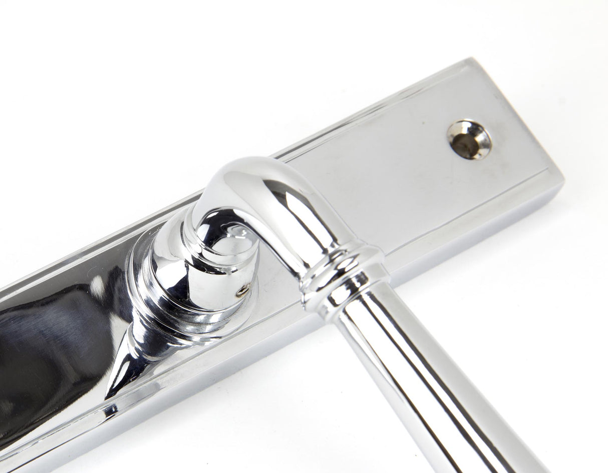 From The Anvil - Polished Chrome Newbury Slimline Lever Espag. Lock Set | Sku. 91420 | Trade Door Handles.