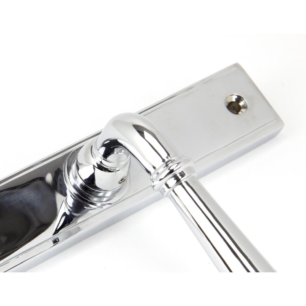 From The Anvil - Polished Chrome Newbury Slimline Lever Espag. Lock Set | Sku. 91420 | Trade Door Handles.
