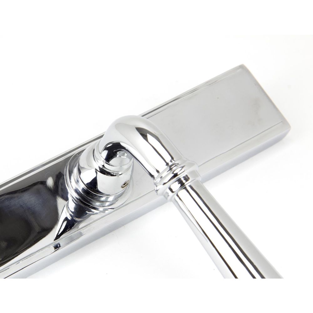 From The Anvil - Polished Chrome Newbury Slimline Lever Espag. Lock Set | Sku. 91420 | Trade Door Handles.