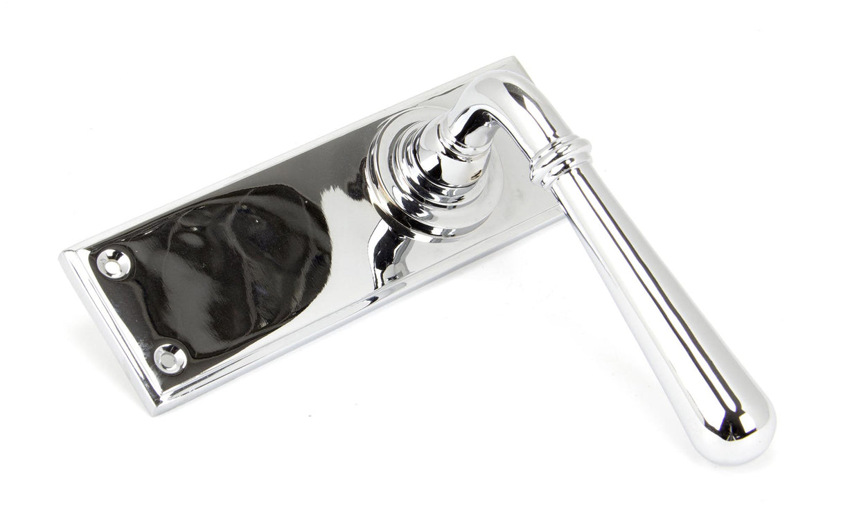 From The Anvil - Polished Chrome Newbury Lever Latch Set | Sku. 91422 | Trade Door Handles.
