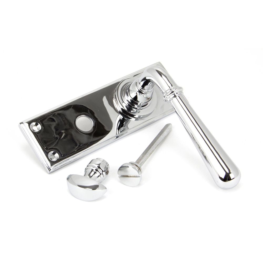 From The Anvil - Polished Chrome Newbury Lever Bathroom Set | Sku. 91423 | Trade Door Handles.