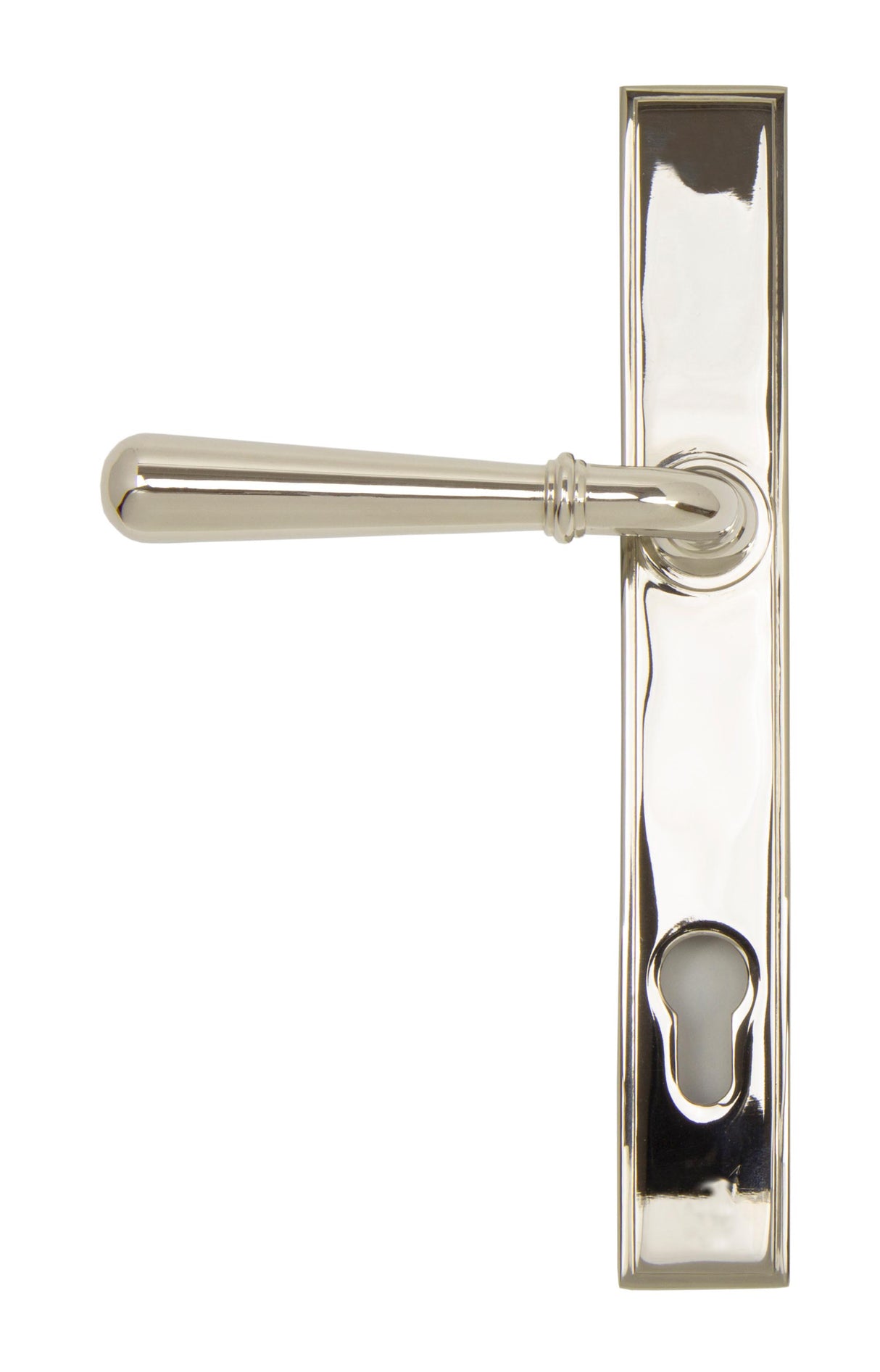 From The Anvil - Polished Nickel Newbury Slimline Lever Espag. Lock Set | Sku. 91427 | Trade Door Handles.