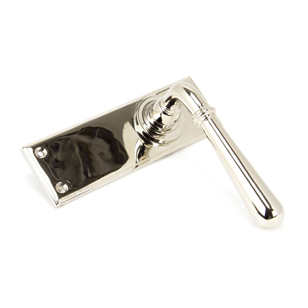 From The Anvil - Polished Nickel Newbury Lever Latch Set | Sku. 91429 | Trade Door Handles.