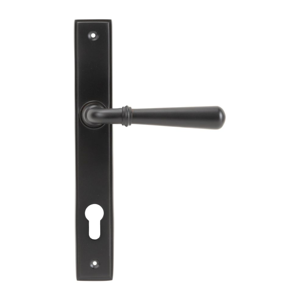 From The Anvil - Aged Bronze Newbury Slimline Lever Espag. Lock Set | Sku. 91434 | Trade Door Handles.