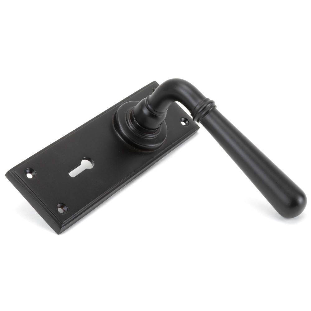 From The Anvil - Aged Bronze Newbury Lever Lock Set | Sku. 91435 | Trade Door Handles.