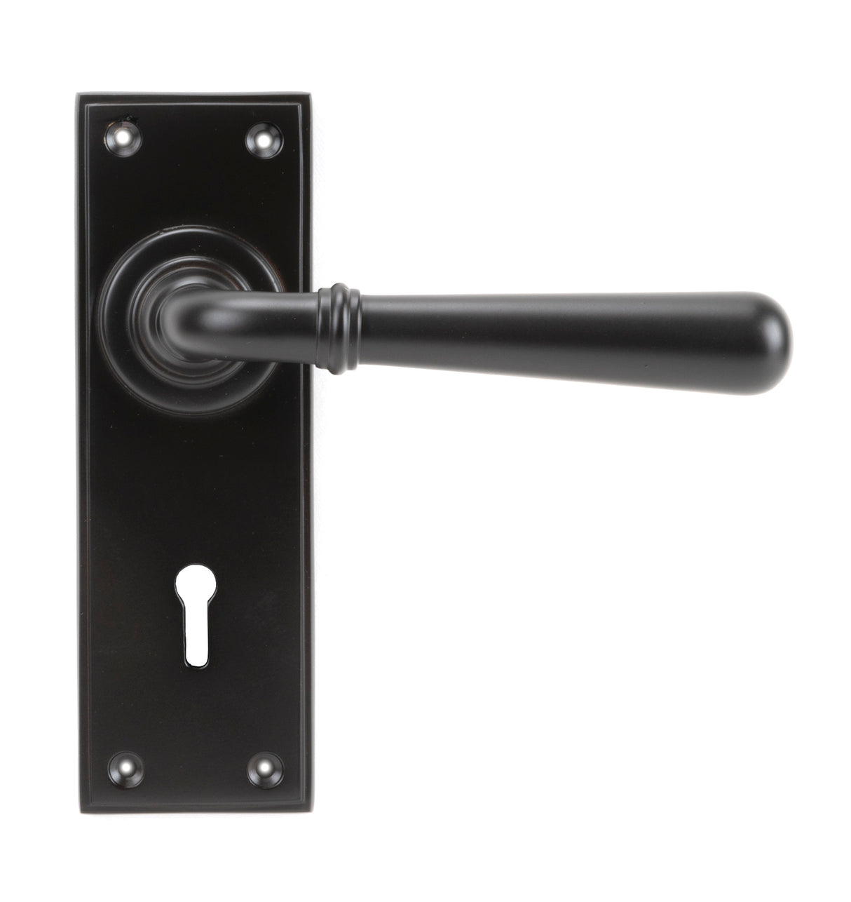 From The Anvil - Aged Bronze Newbury Lever Lock Set | Sku. 91435 | Trade Door Handles.