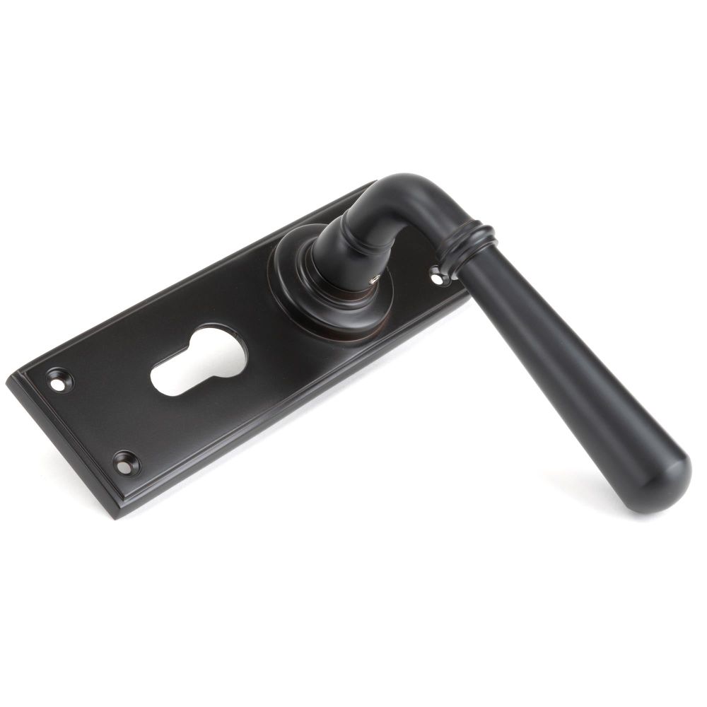 From The Anvil - Aged Bronze Newbury Lever Euro Lock Set | Sku. 91438 | Trade Door Handles.