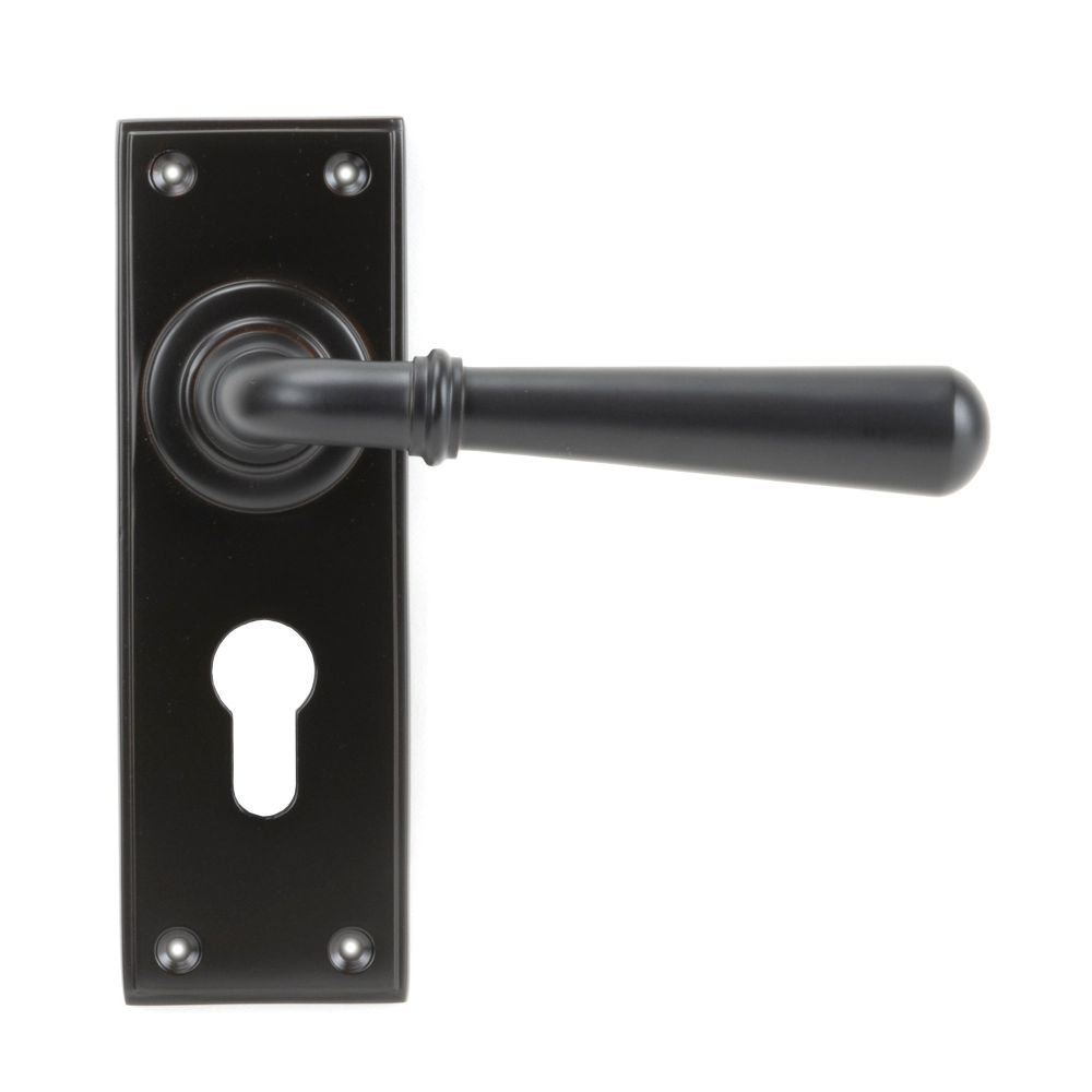 From The Anvil - Aged Bronze Newbury Lever Euro Lock Set | Sku. 91438 | Trade Door Handles.