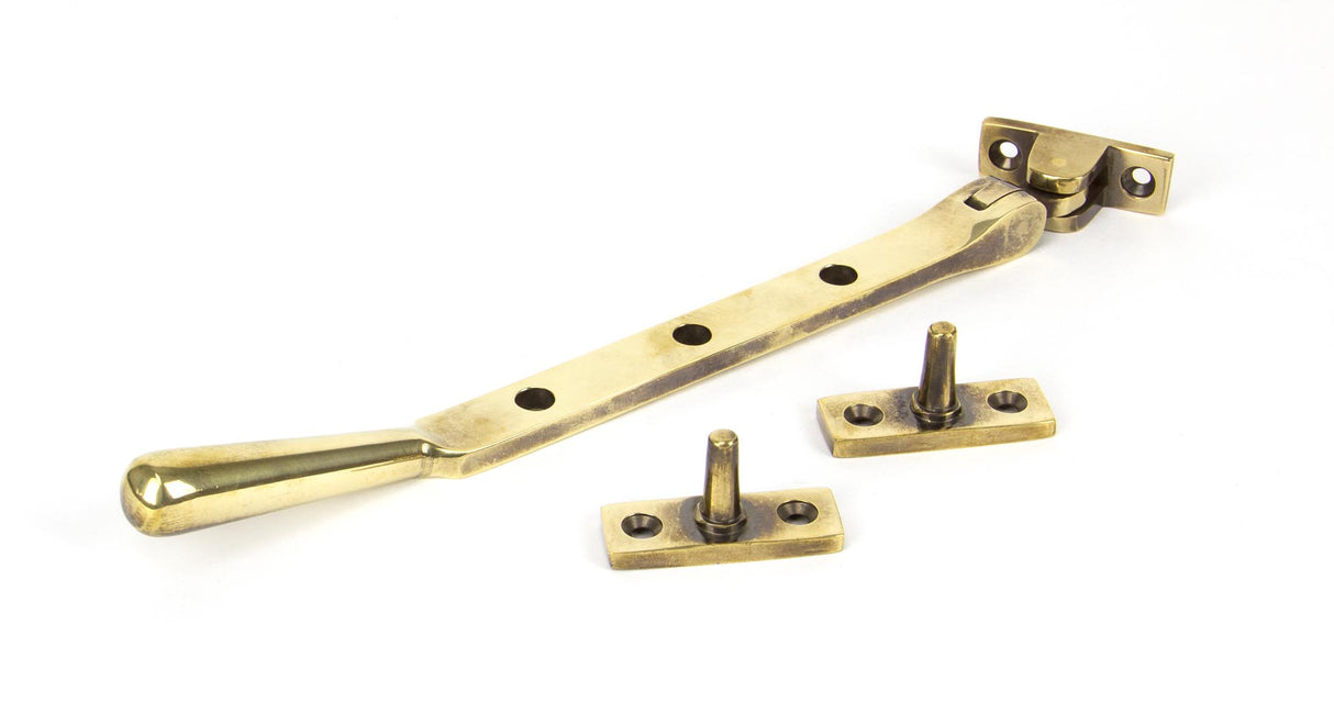From The Anvil - Aged Brass 8" Newbury Stay | Sku. 91445 | Trade Door Handles.