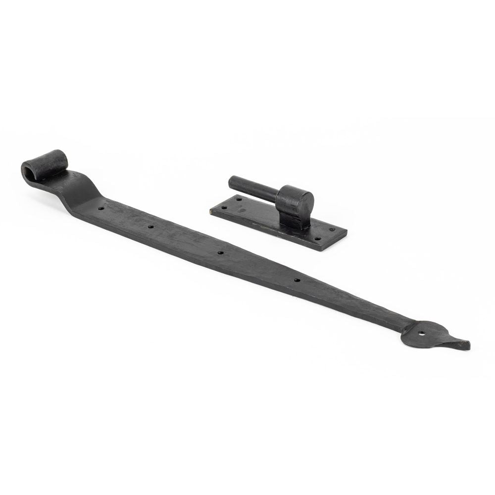 From The Anvil - External Beeswax 24" Hook & Band Hinge - Cranked (pair) | Sku. 91471 | Trade Door Handles.