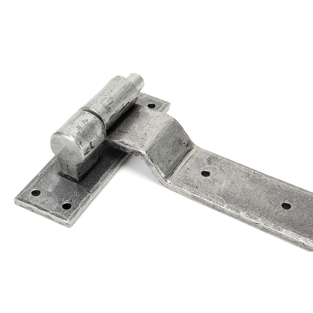 From The Anvil - Pewter 24" Hook & Band Hinge - Cranked (pair) | Sku. 91474 | Trade Door Handles.