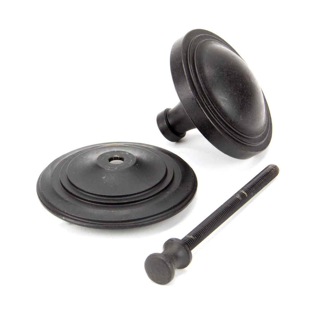 From The Anvil - External Beeswax Art Deco Centre Door Knob | Sku. 91486 | Trade Door Handles.
