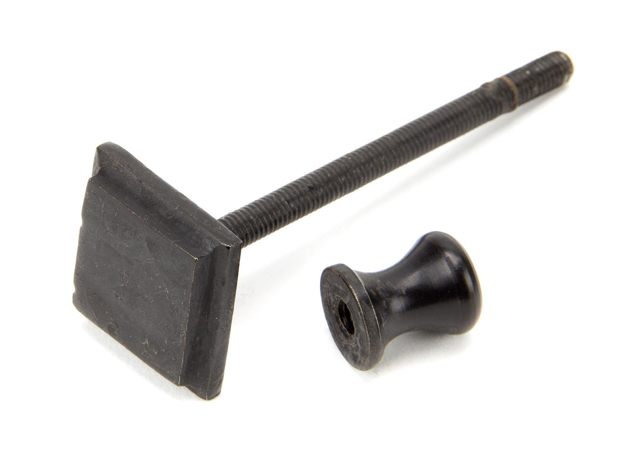 From The Anvil - External Beeswax Slimline Art Deco Door Knocker | Sku. 91491 | Trade Door Handles.