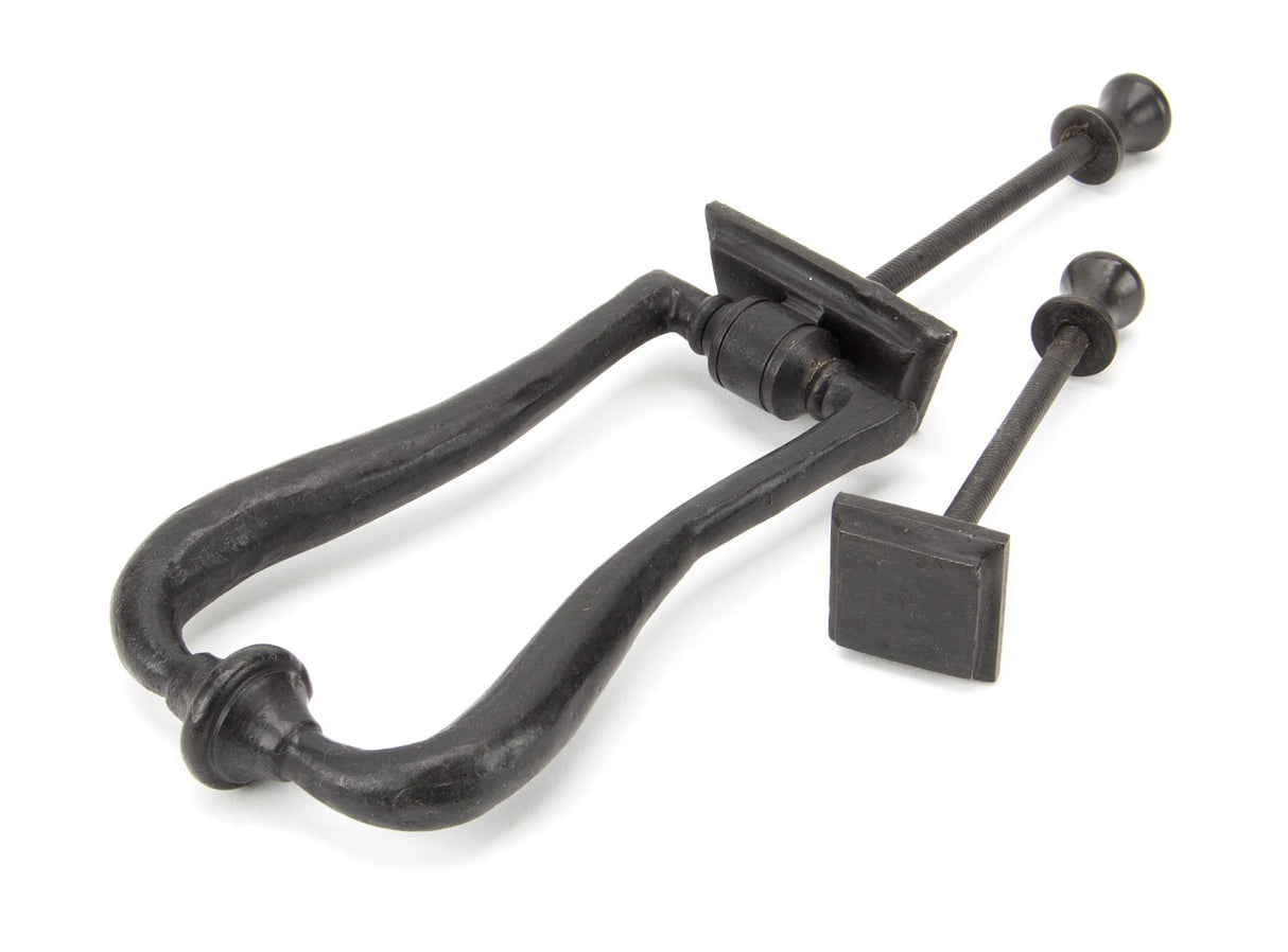 From The Anvil - External Beeswax Slimline Art Deco Door Knocker | Sku. 91491 | Trade Door Handles.