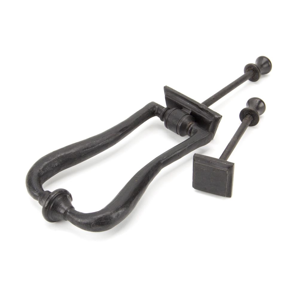 From The Anvil - External Beeswax Slimline Art Deco Door Knocker | Sku. 91491 | Trade Door Handles.