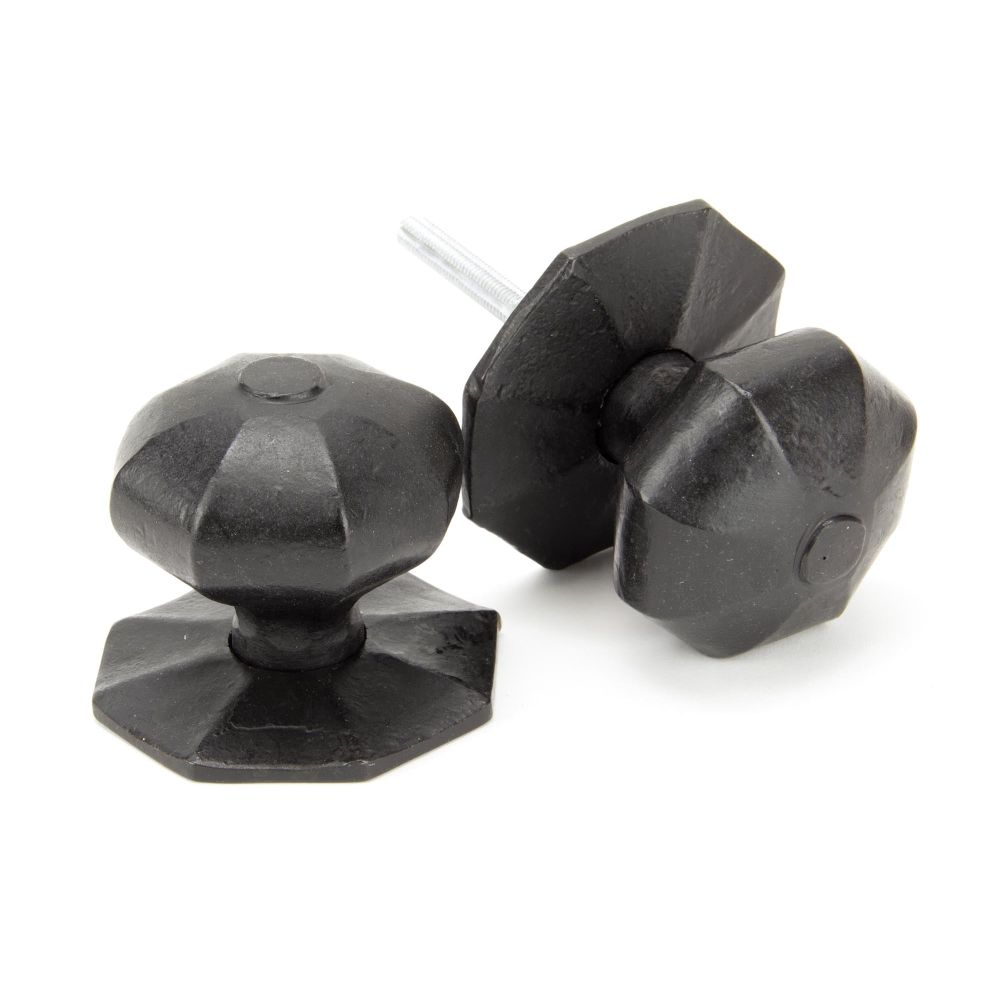 From The Anvil - External Beeswax Large Octagonal Mortice/Rim Knob Set | Sku. 91499 | Trade Door Handles.