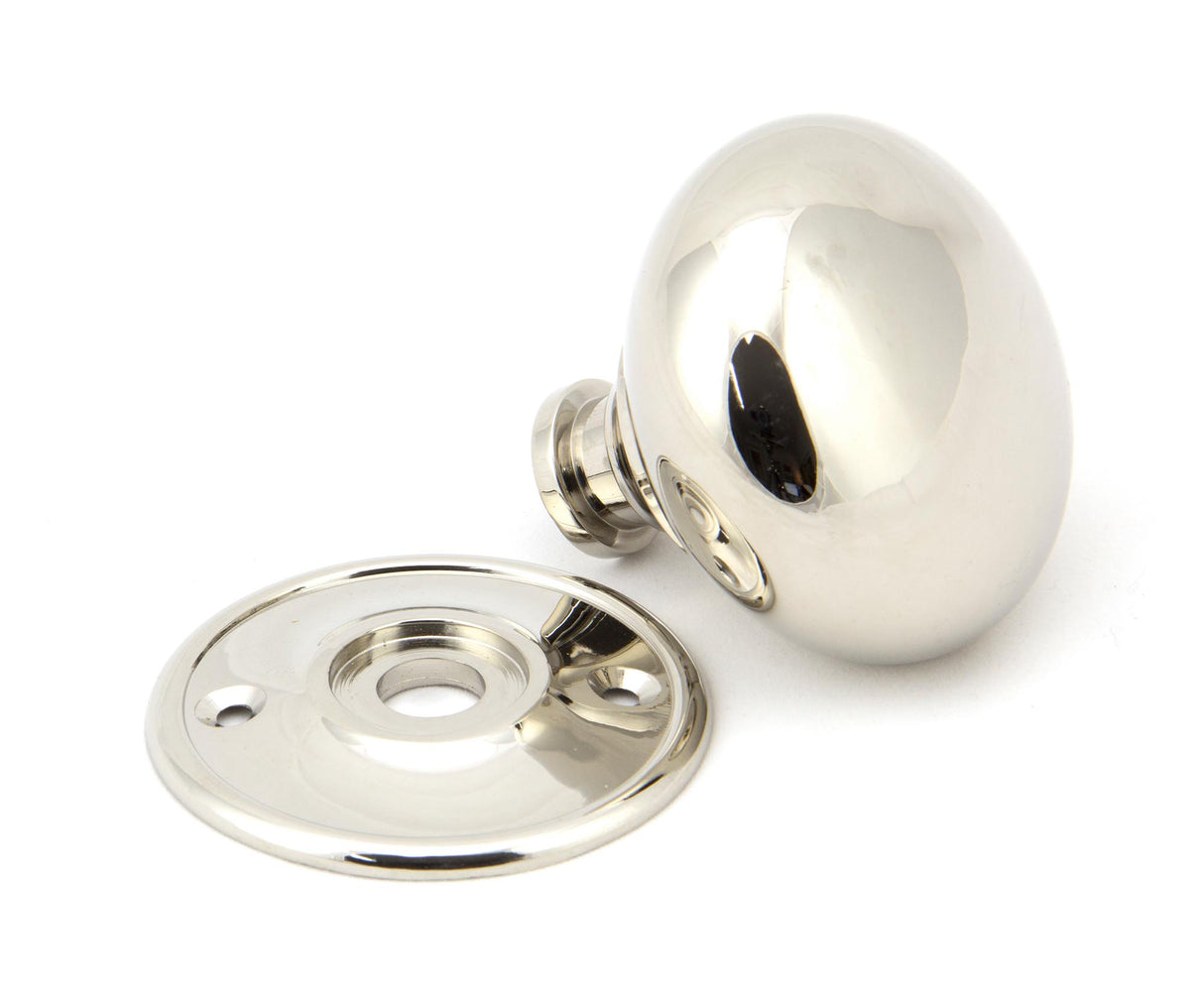 From The Anvil - Polished Nickel 57mm Mushroom Mortice/Rim Knob Set | Sku. 91530 | Trade Door Handles.