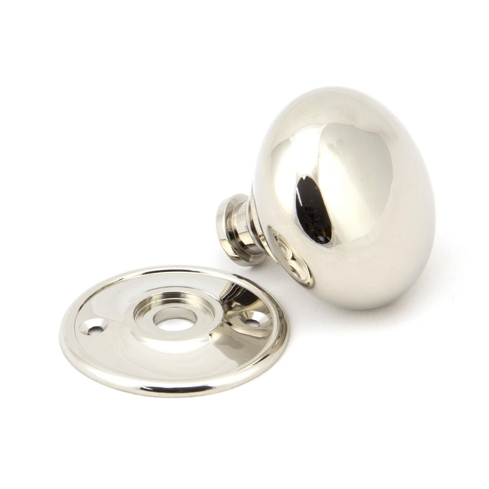 From The Anvil - Polished Nickel 57mm Mushroom Mortice/Rim Knob Set | Sku. 91530 | Trade Door Handles.
