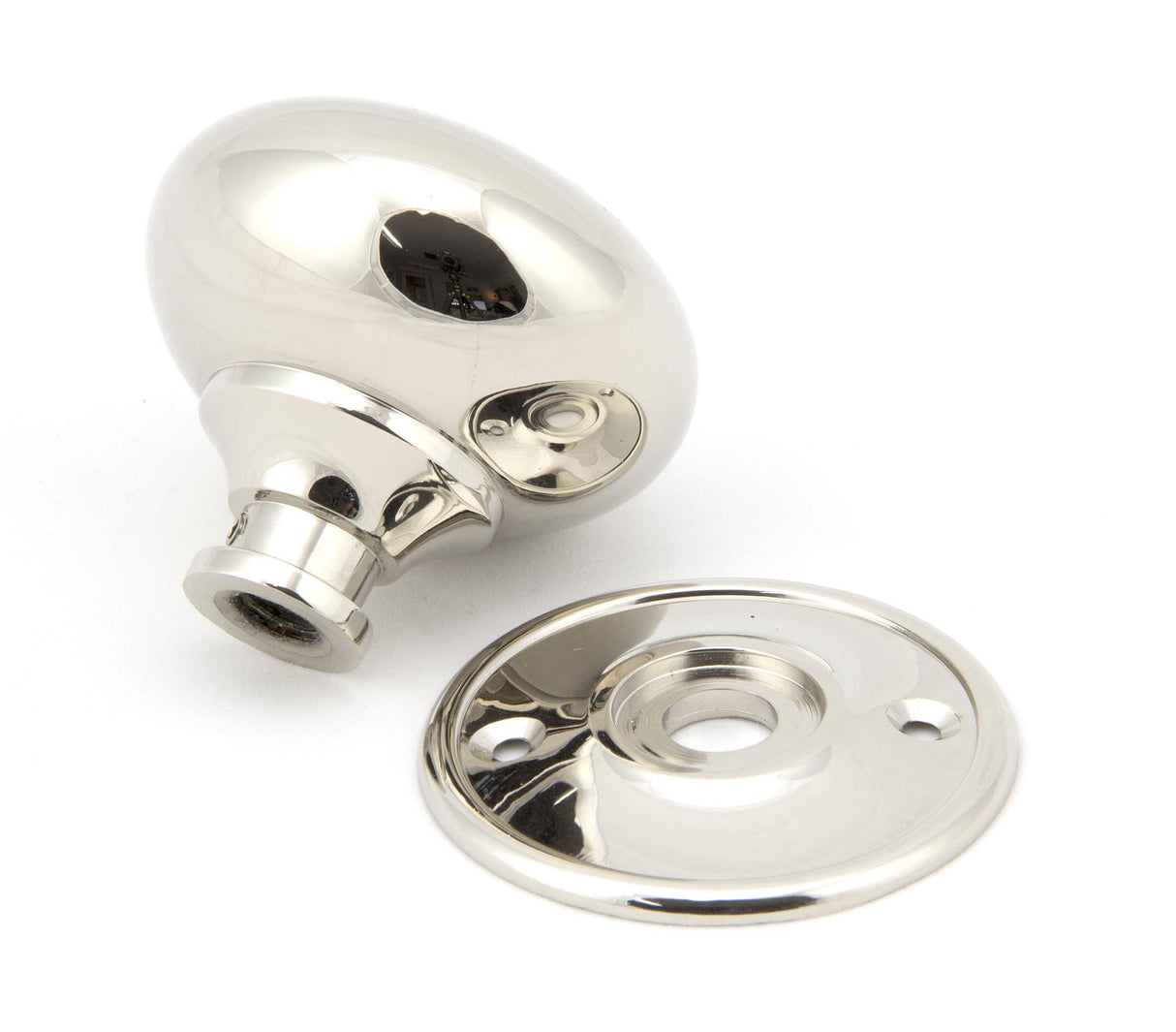 From The Anvil - Polished Nickel 57mm Mushroom Mortice/Rim Knob Set | Sku. 91530 | Trade Door Handles.