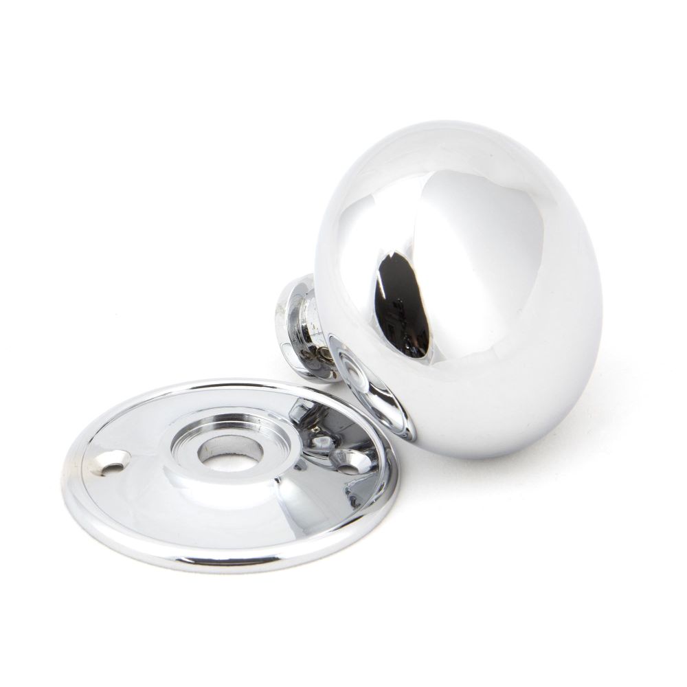 From The Anvil - Polished Chrome 57mm Mushroom Mortice/Rim Knob Set | Sku. 91532 | Trade Door Handles.