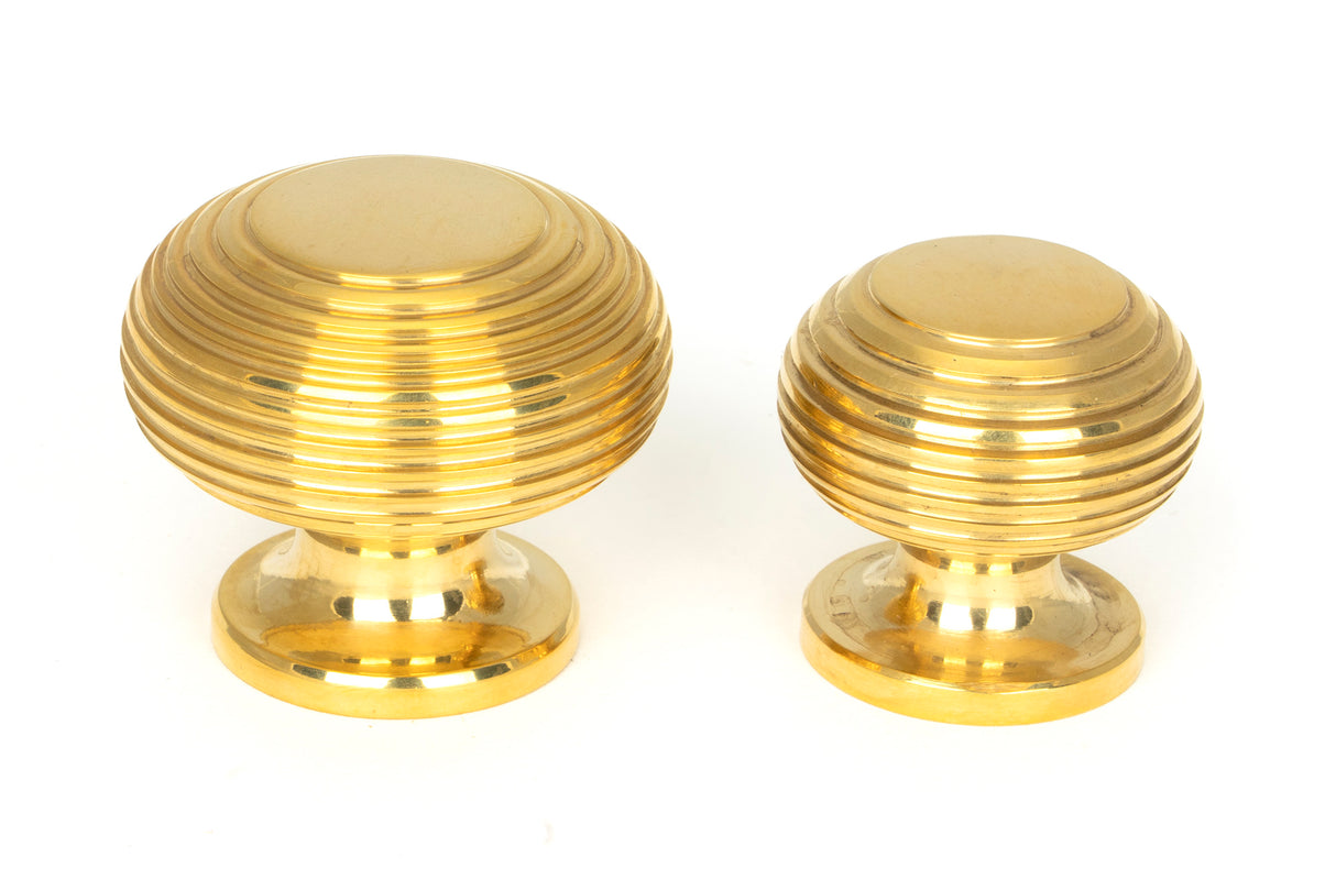 From The Anvil - Polished Brass Beehive Cabinet Knob 40mm | Sku. 91770 | Trade Door Handles.
