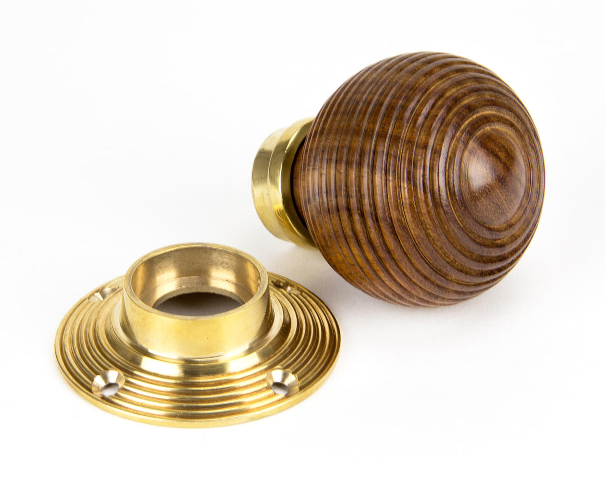 From The Anvil - Rosewood and PB Cottage Mortice/Rim Knob Set - Small | Sku. 91792 | Trade Door Handles.
