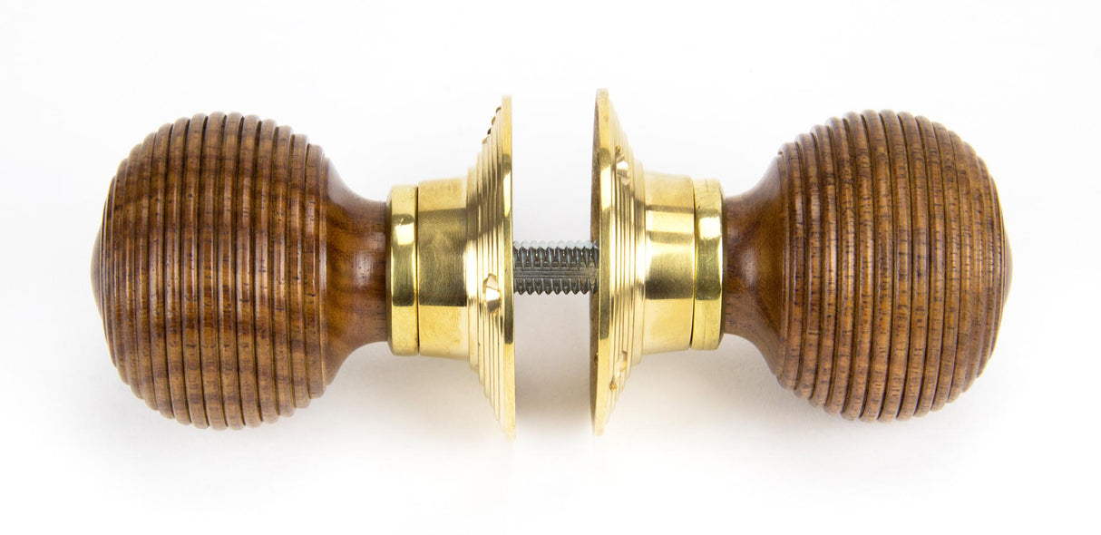 From The Anvil - Rosewood and PB Cottage Mortice/Rim Knob Set - Small | Sku. 91792 | Trade Door Handles.