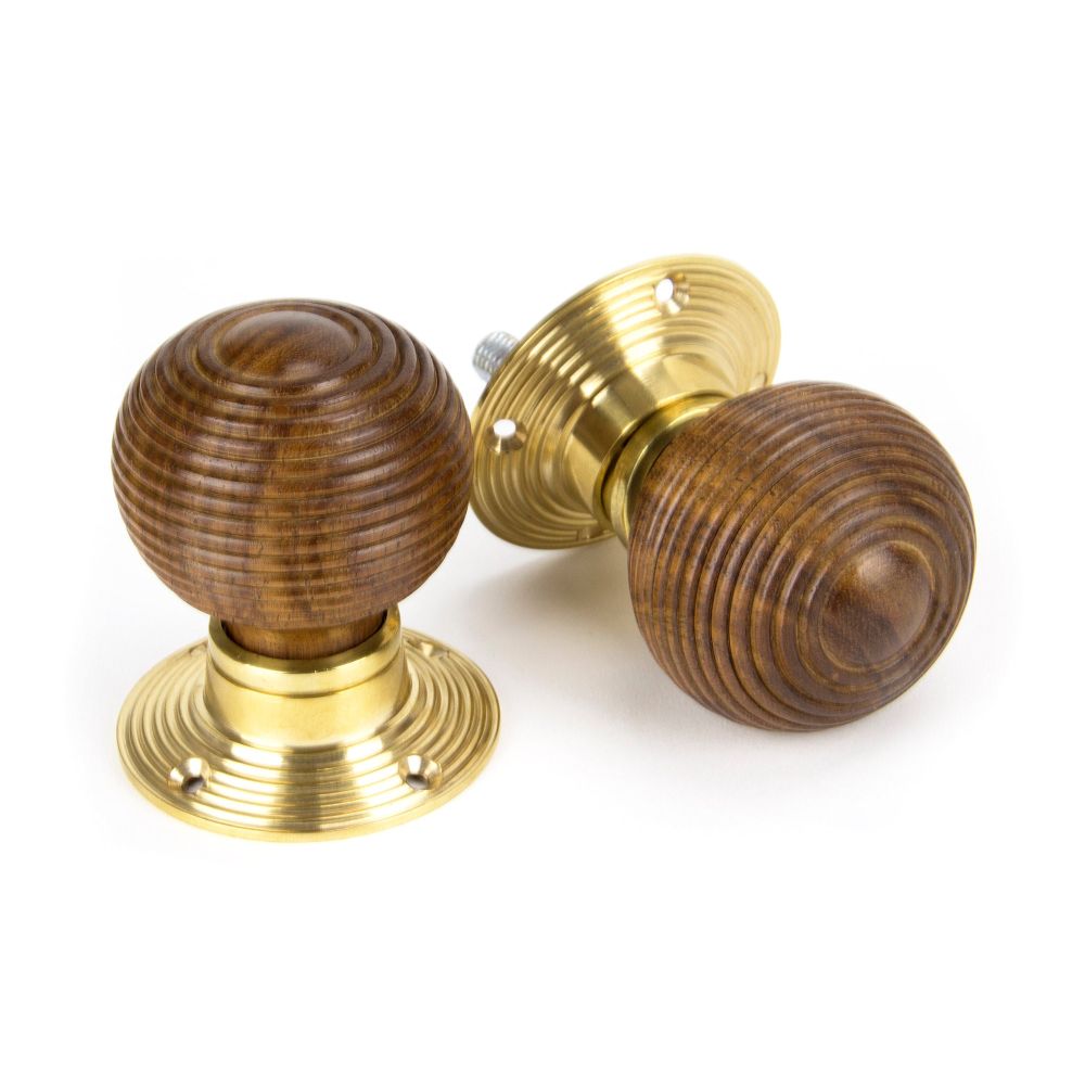 From The Anvil - Rosewood and PB Cottage Mortice/Rim Knob Set - Small | Sku. 91792 | Trade Door Handles.