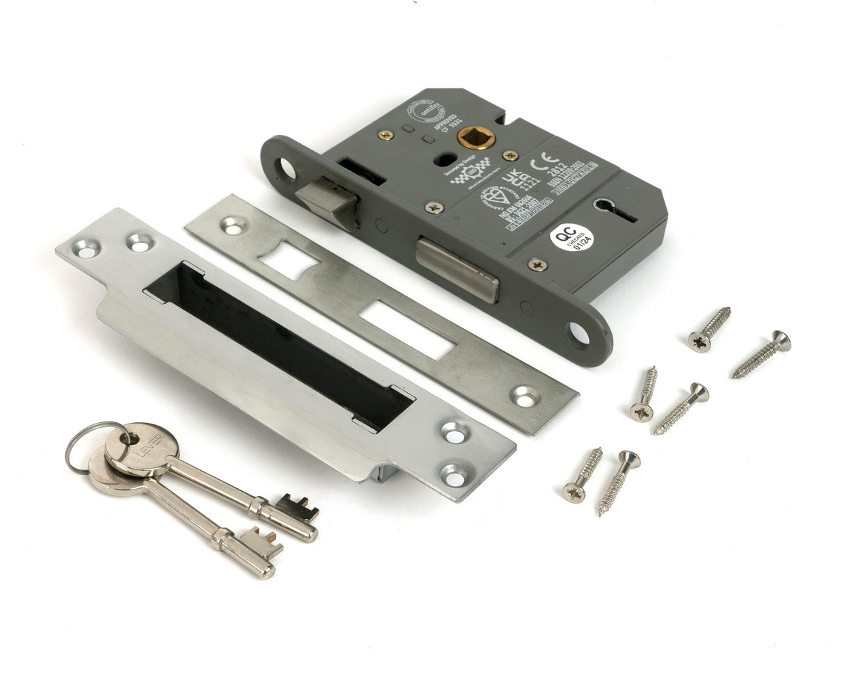 From The Anvil - SS 3" 5 Lever BS Sashlock KA | Sku. 91826 | Trade Door Handles.
