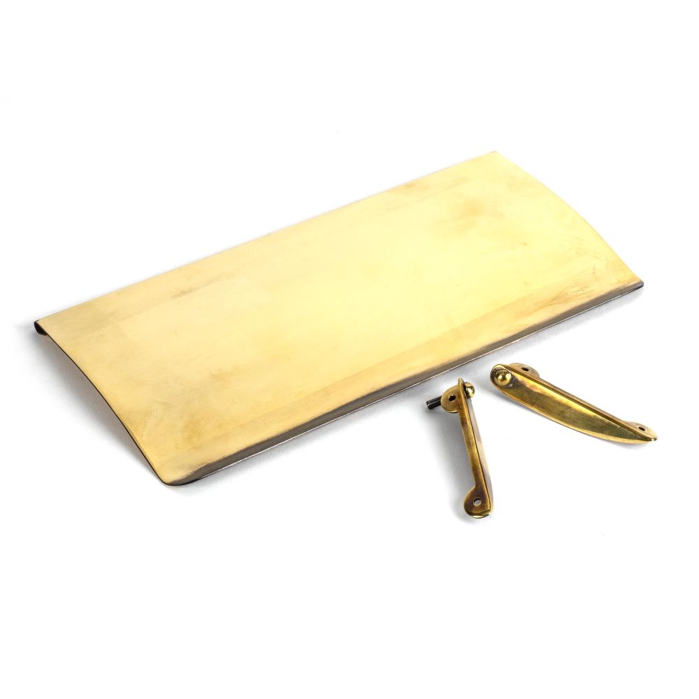 From The Anvil - Aged Brass Small Letter Plate Cover | Sku. 91882 | Trade Door Handles.