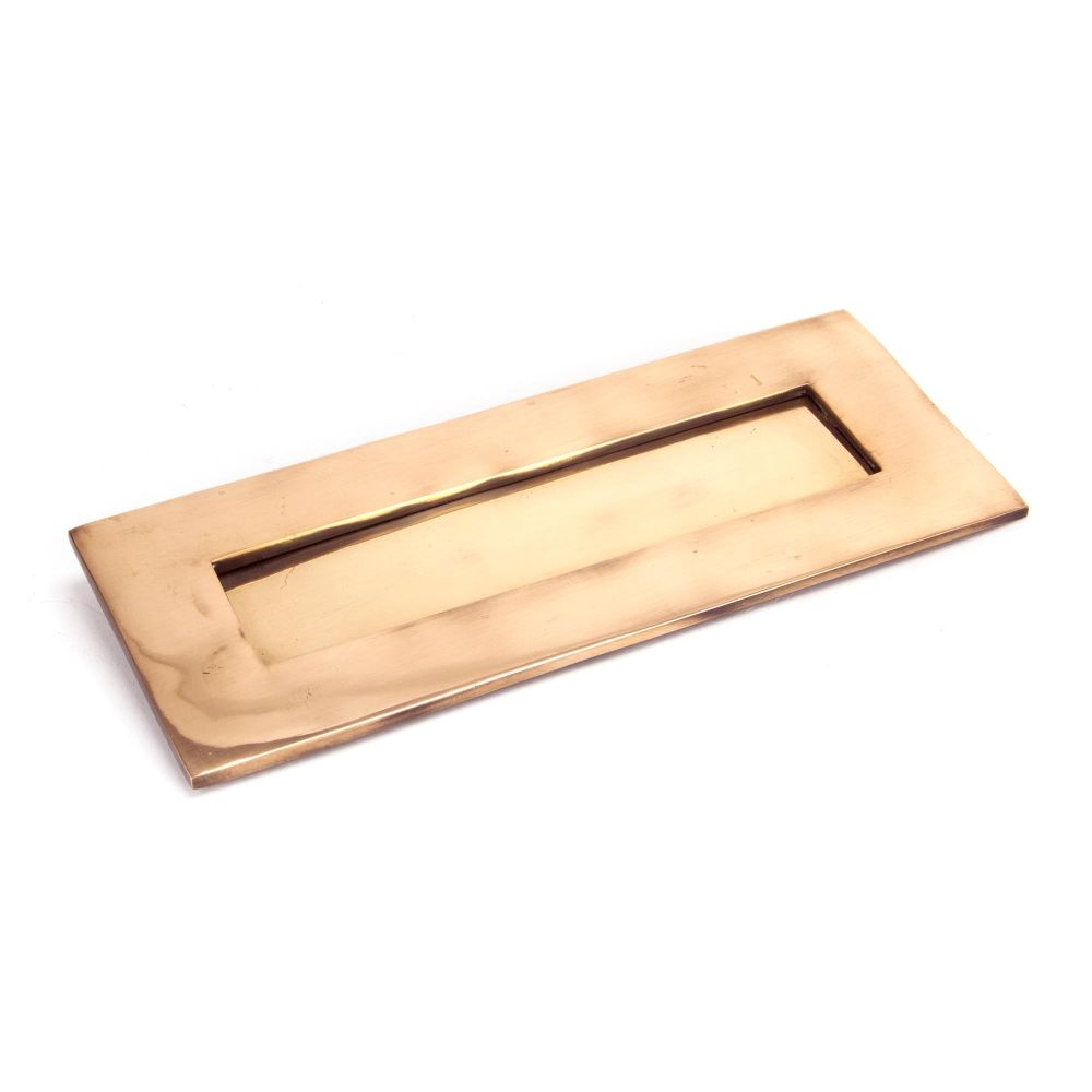 From The Anvil - Polished Bronze Small Letter Plate | Sku. 91931 | Trade Door Handles.