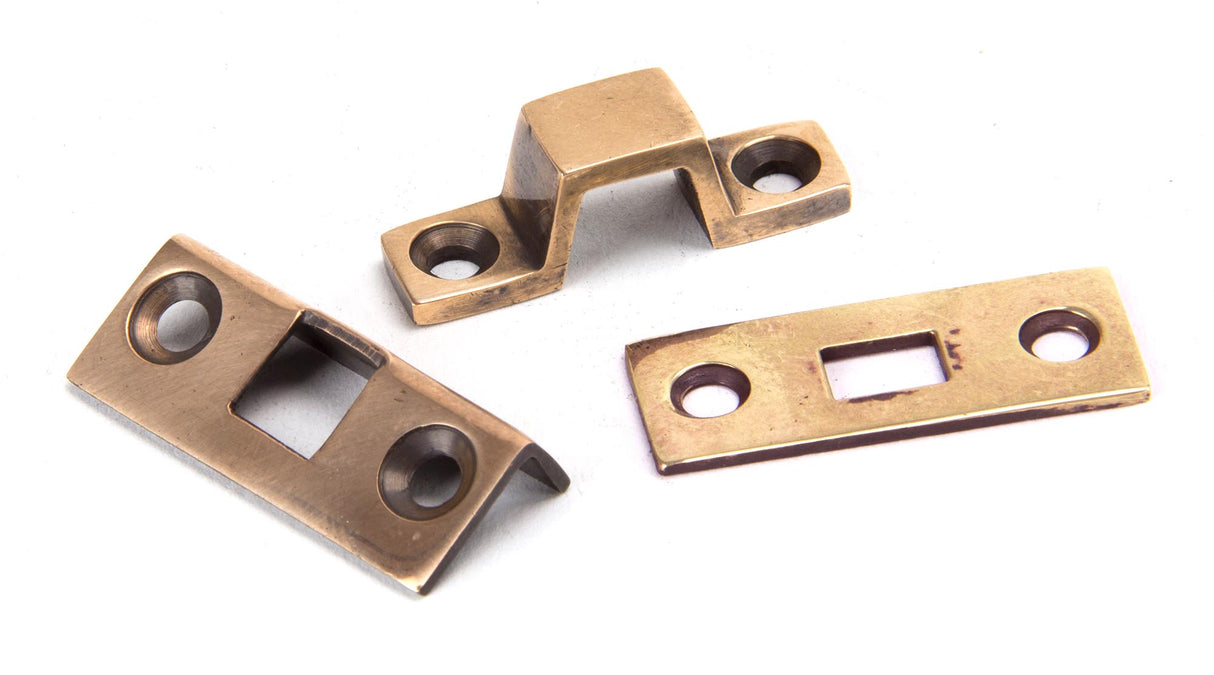 From The Anvil - Polished Bronze 4" Universal Bolt | Sku. 91935 | Trade Door Handles.