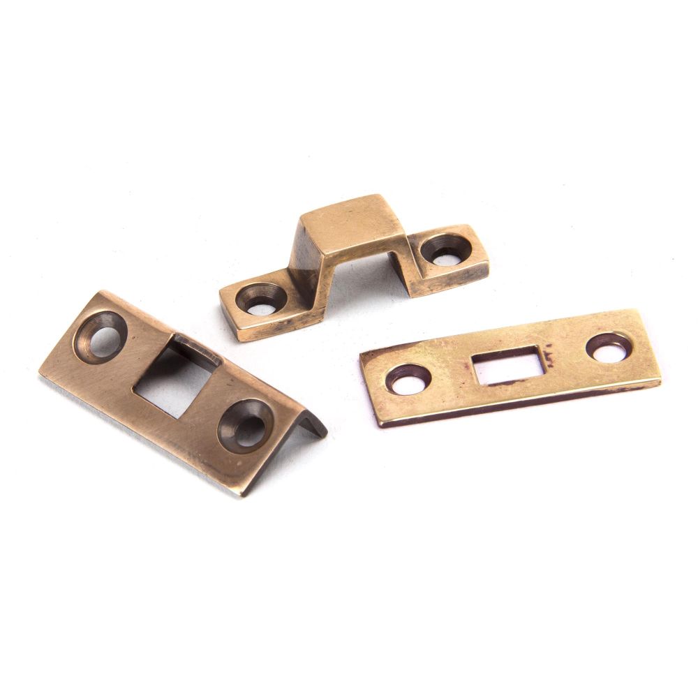 From The Anvil - Polished Bronze 4" Universal Bolt | Sku. 91935 | Trade Door Handles.