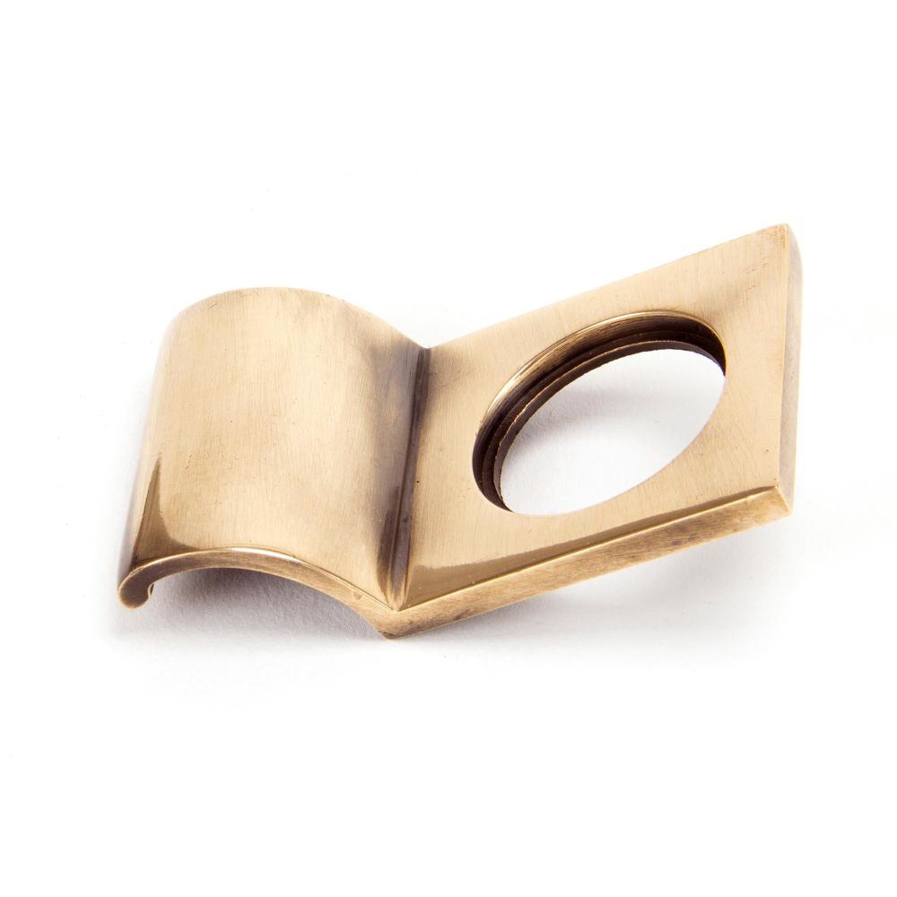 From The Anvil - Polished Bronze Rim Cylinder Pull | Sku. 91937 | Trade Door Handles.