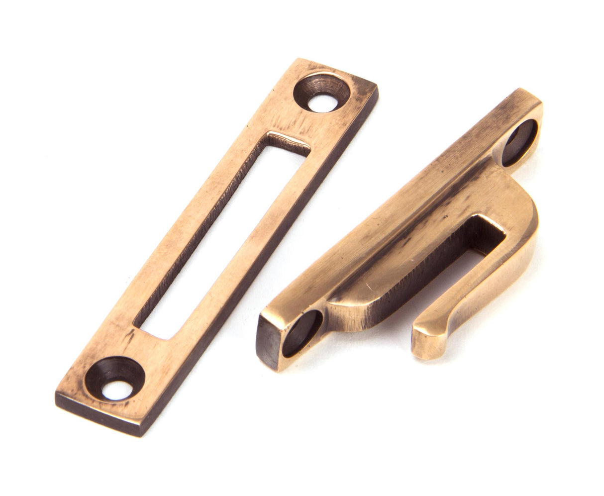 From The Anvil - Polished Bronze Locking Newbury Fastener | Sku. 91951 | Trade Door Handles.