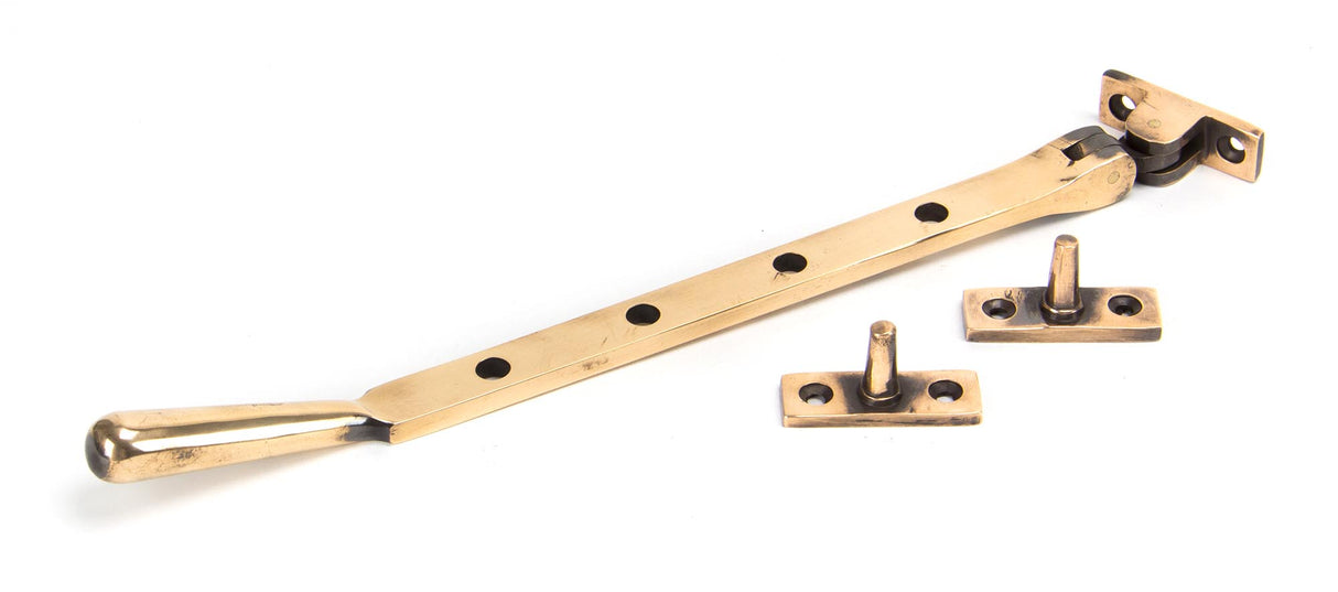 From The Anvil - Polished Bronze 10" Newbury Stay | Sku. 91956 | Trade Door Handles.
