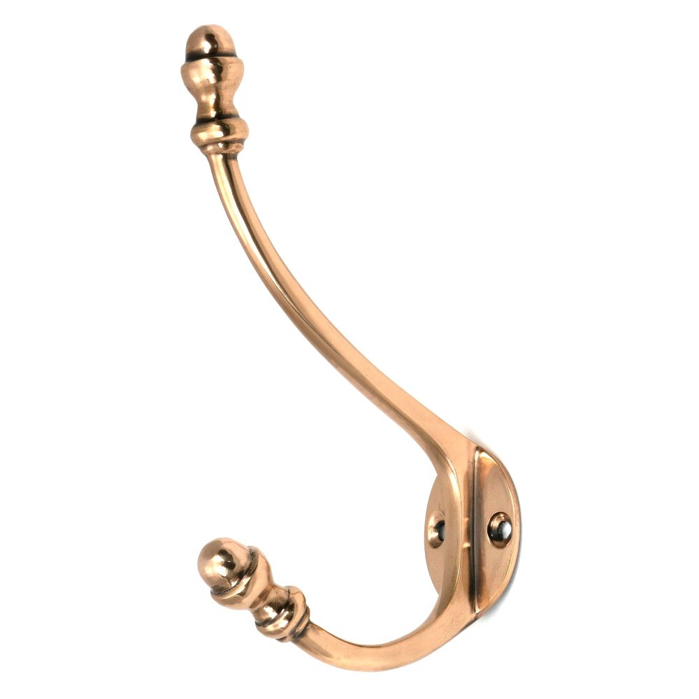 From The Anvil - Polished Bronze Hat & Coat Hook | Sku. 91963 | Trade Door Handles.