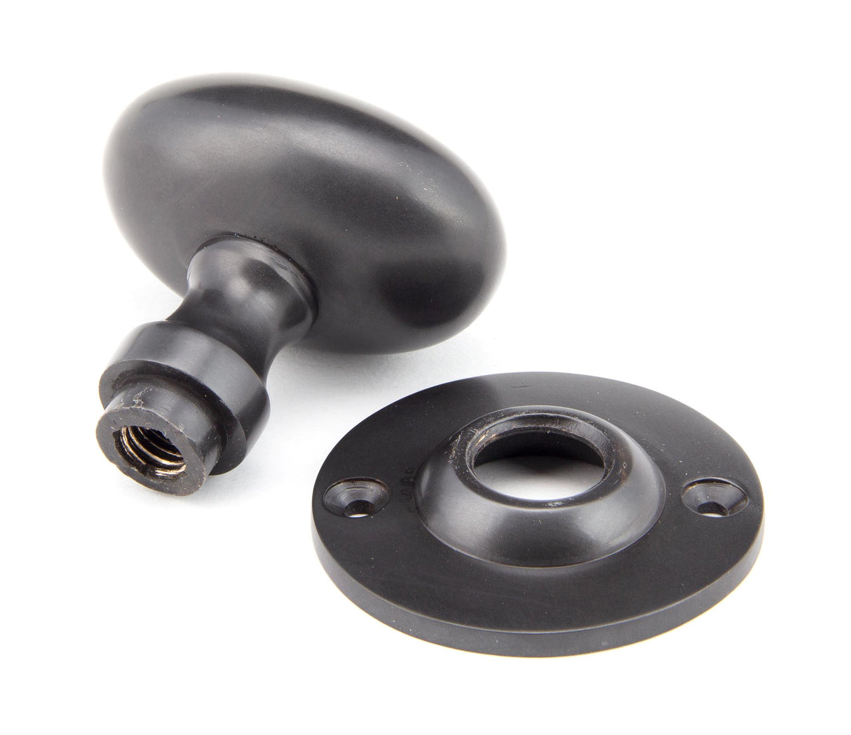 From The Anvil - Aged Bronze Oval Mortice/Rim Knob Set | Sku. 91976 | Trade Door Handles.