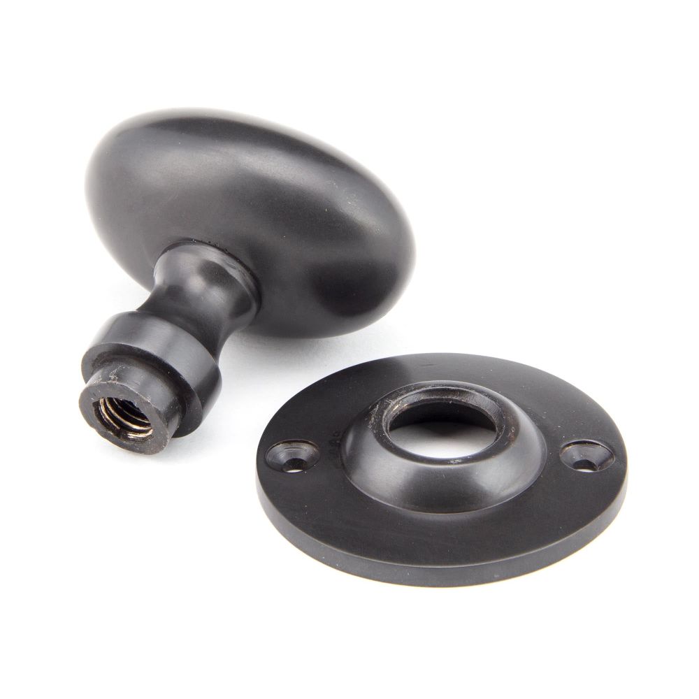 From The Anvil - Aged Bronze Oval Mortice/Rim Knob Set | Sku. 91976 | Trade Door Handles.