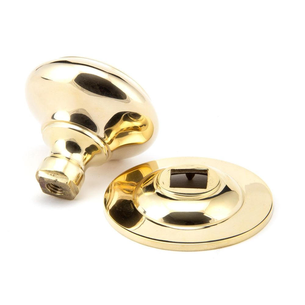 From The Anvil - Polished Brass Round Centre Door Knob | Sku. 91977 | Trade Door Handles.
