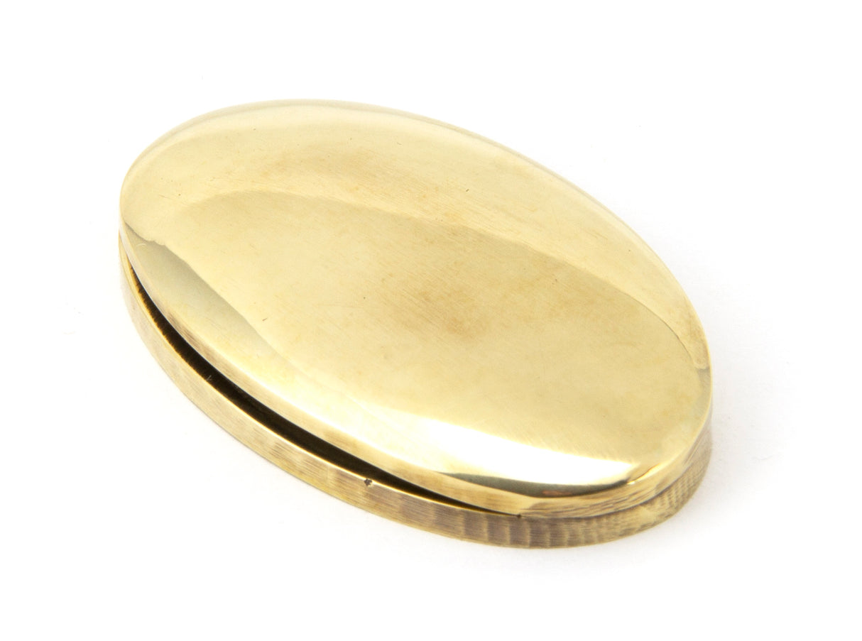 From The Anvil - Aged Brass Oval Escutcheon & Cover | Sku. 91988 | Trade Door Handles.