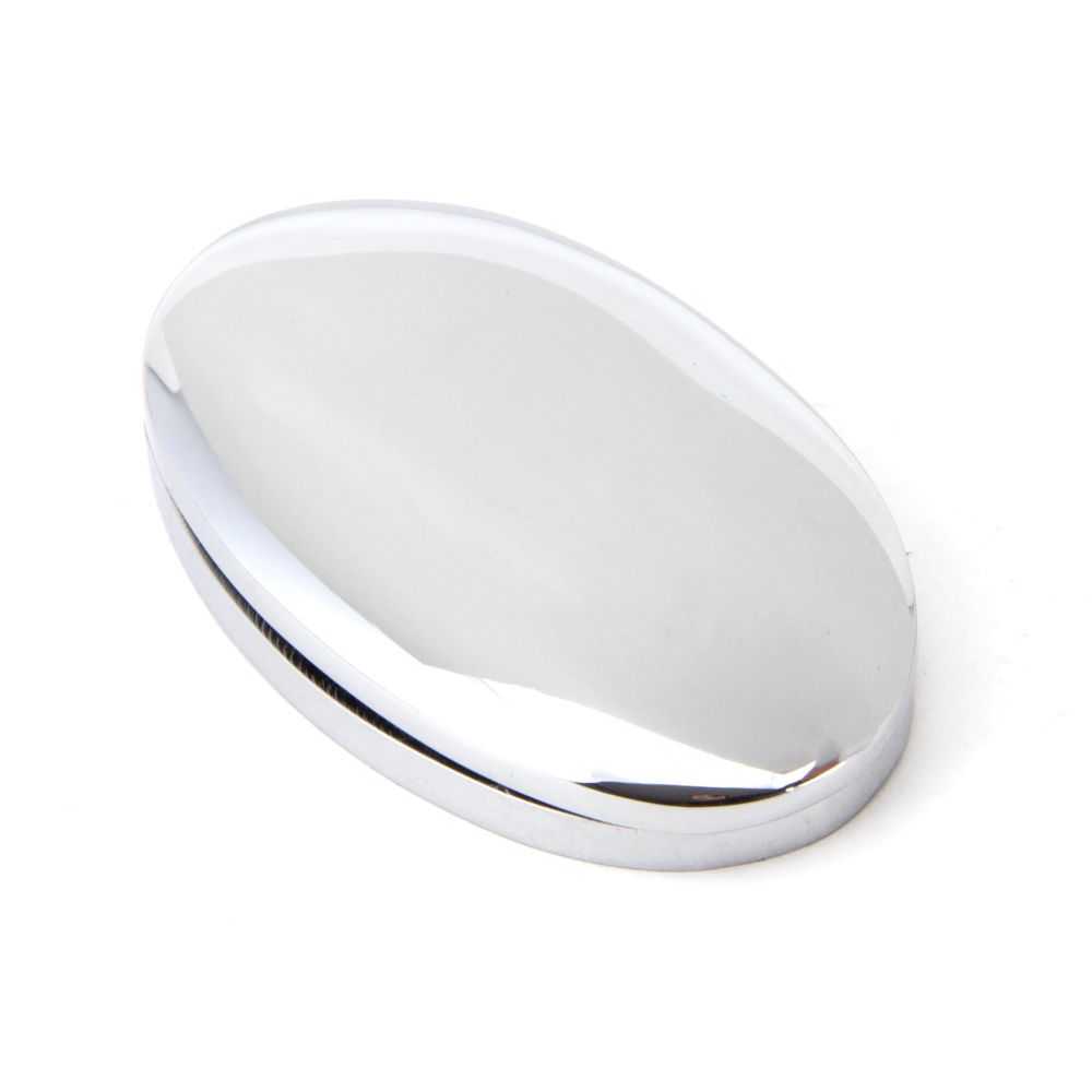 From The Anvil - Polished Chrome Oval Escutcheon & Cover | Sku. 91990 | Trade Door Handles.