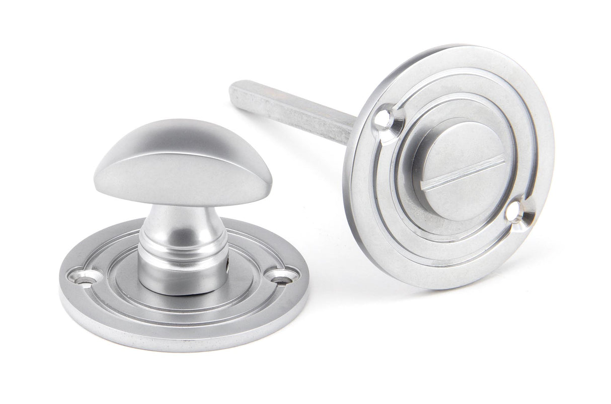 From The Anvil - Satin Chrome Round Bathroom Thumbturn | Sku. 91996 | Trade Door Handles.